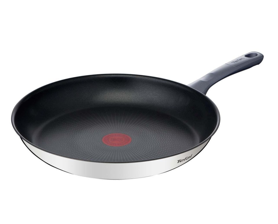 Kit out your kitchen with a Tefal stainless steel frying pan for just £25.60