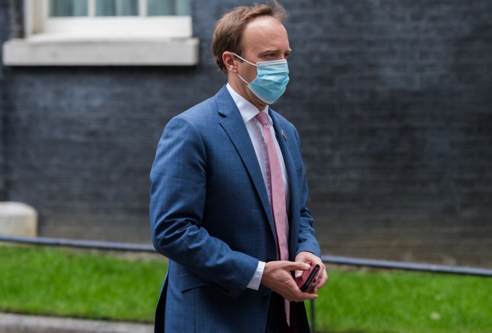 Health Secretary Matt Hancock bore the brunt of Mr Cumming's attacks