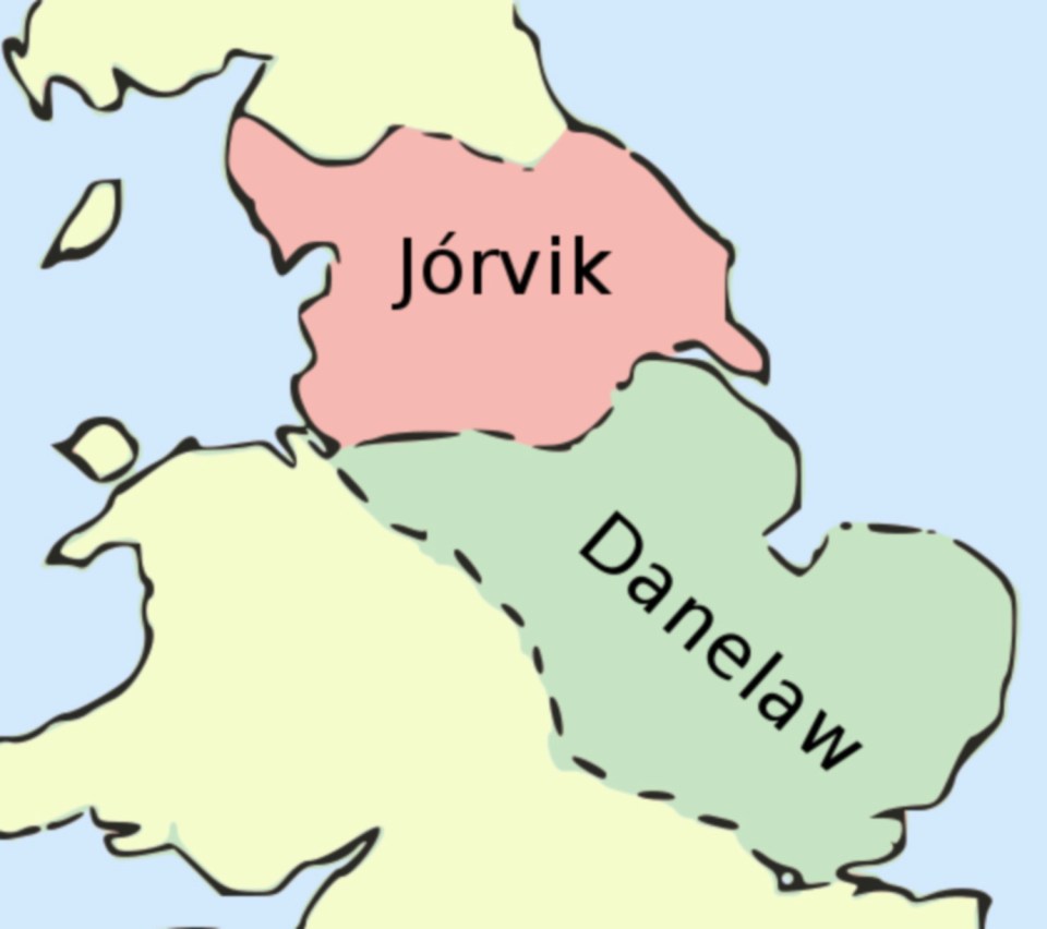 This image shows the area once known as Jorvik, which encompasses modern-day York