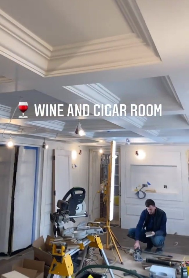 John Terry has shared an update on the renovation works on his Surrey mansion which will include a wine and cigar room