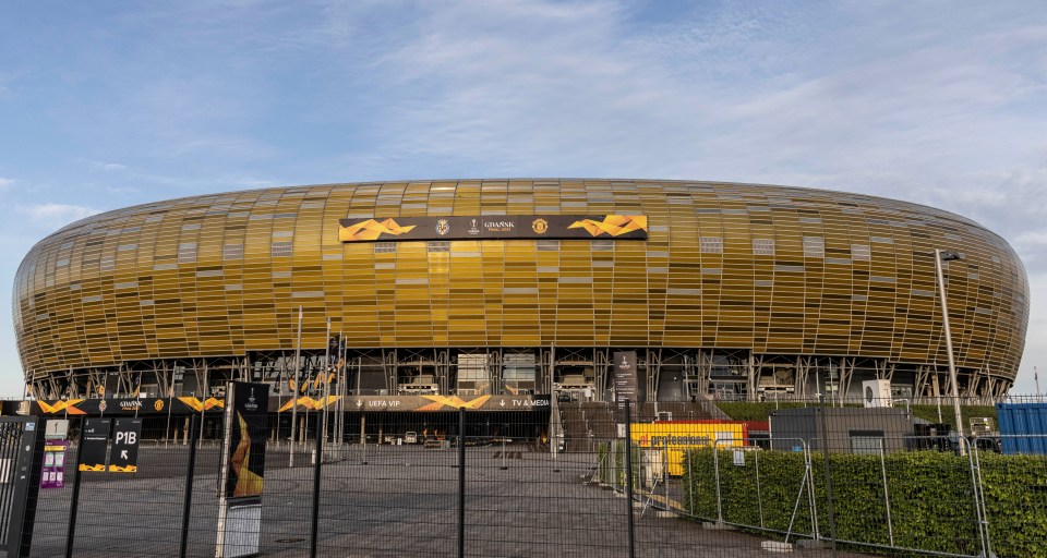 The  Polsat Plus Arena in Gdansk hosts the Europa League final