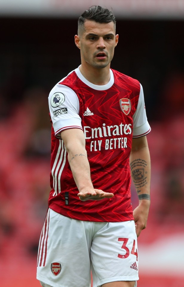 Arsenal star Granit Xhaka has been linked with a move to Roma