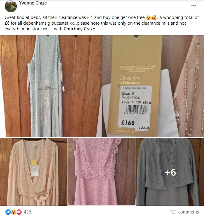 One shopper bagged several dresses all for £6