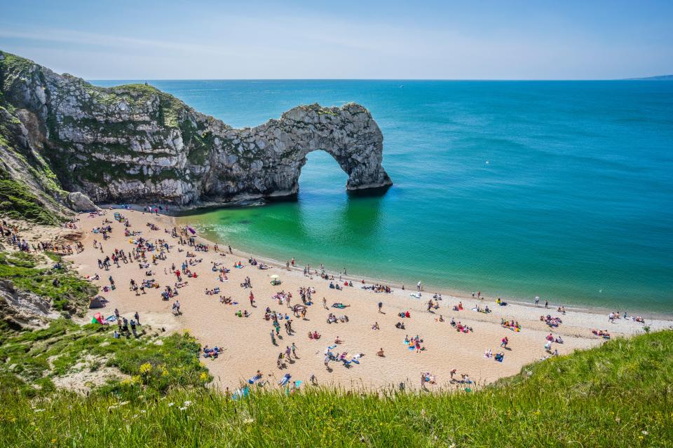 Families flock to the Jurassic Coast in summer