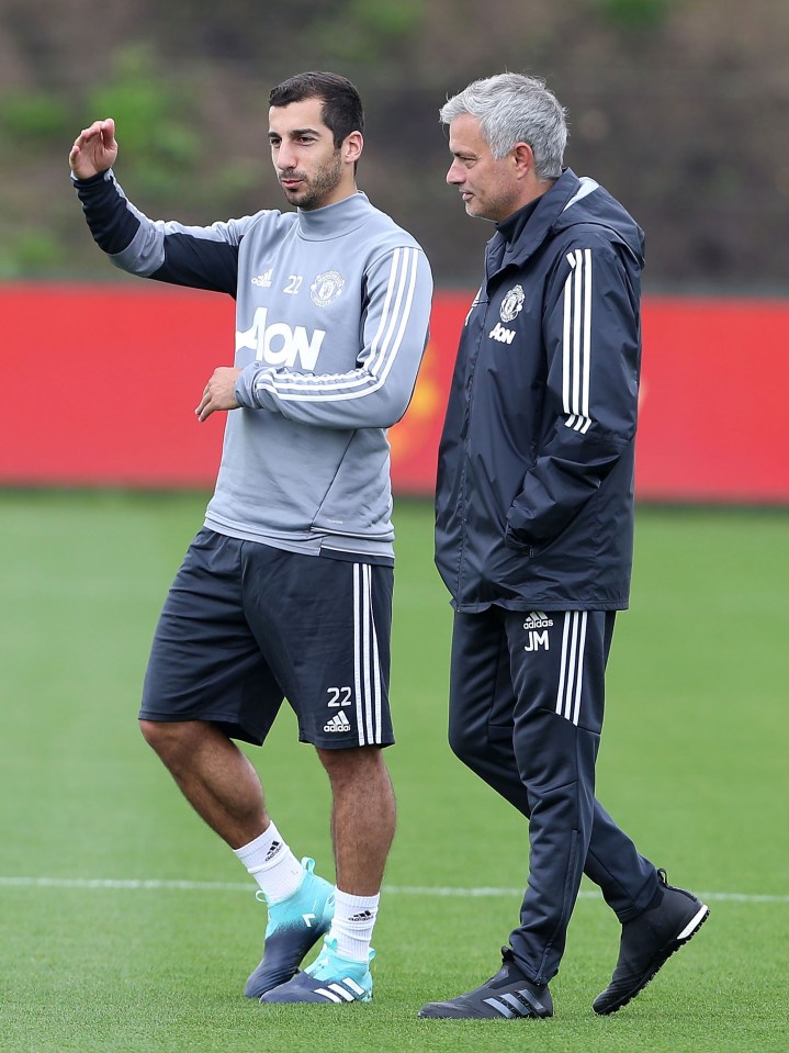 Mourinho will be reunited with Henrik Mkhitaryan who bashed his defensive style at United