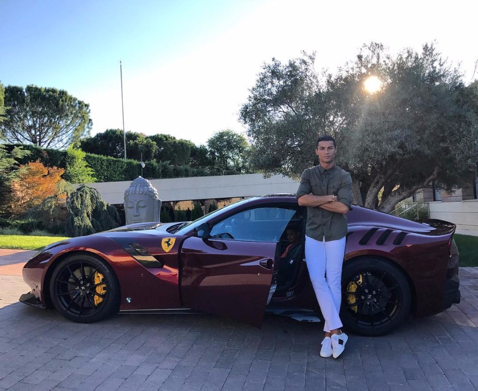 Cristiano Ronaldo's car collection has reportedly been transferred back to Madrid