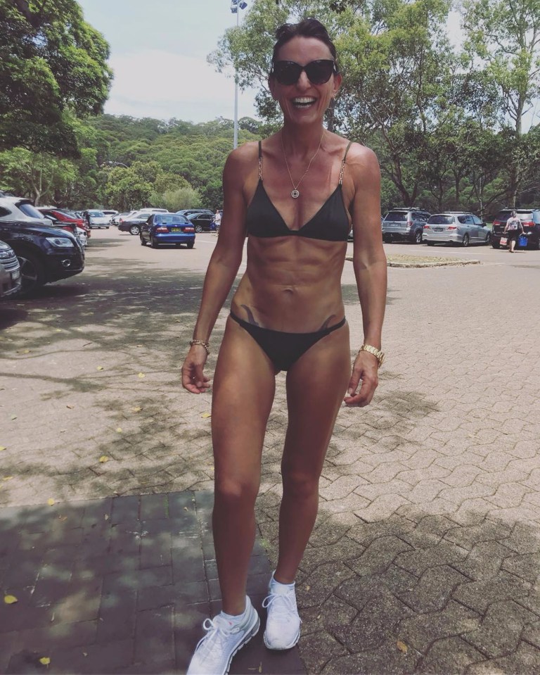 She shares her toned physique online