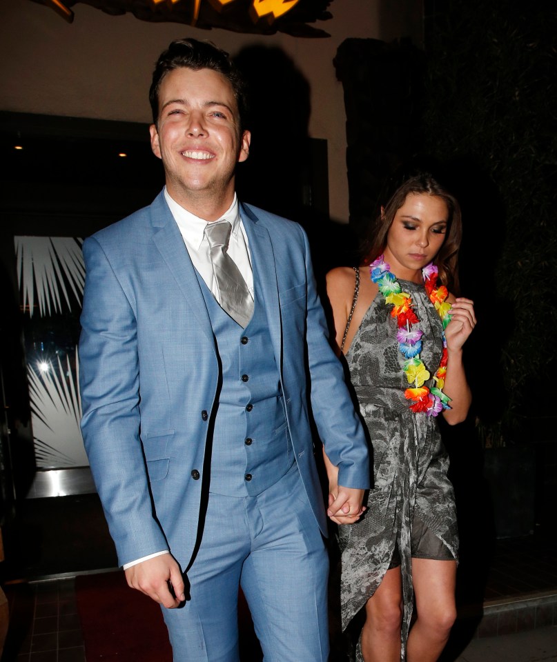 Fran with her ex-boyfriend James 'Diags' Bennewith and TOWIE co-star