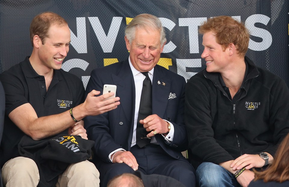 The princes pictured together during the Invictus Games in 2014