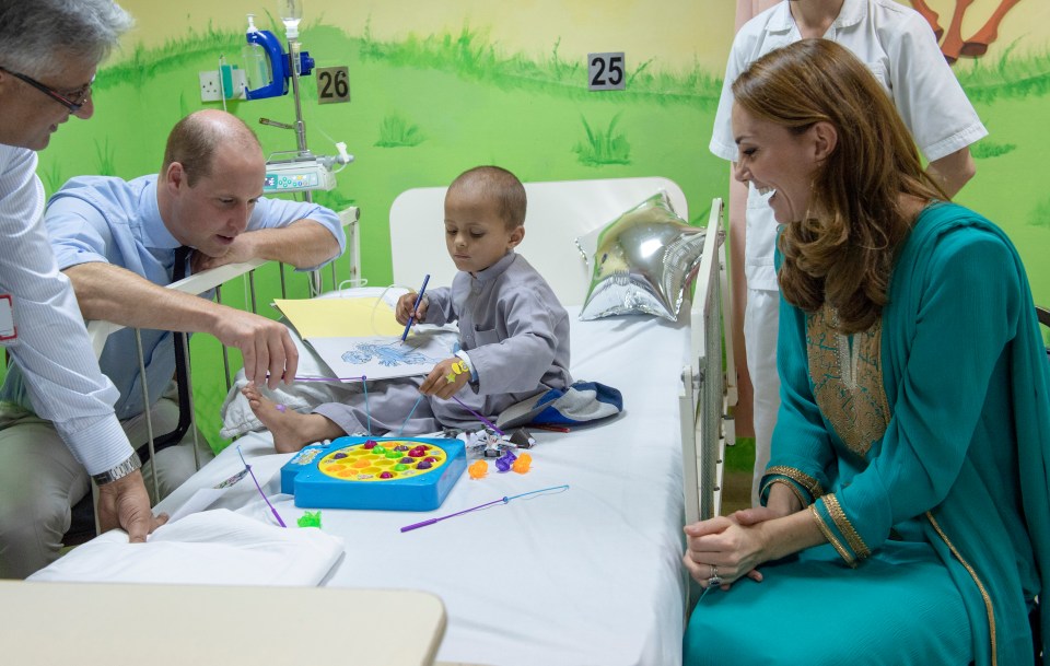 Kate has regularly visited hospitals during her royal work