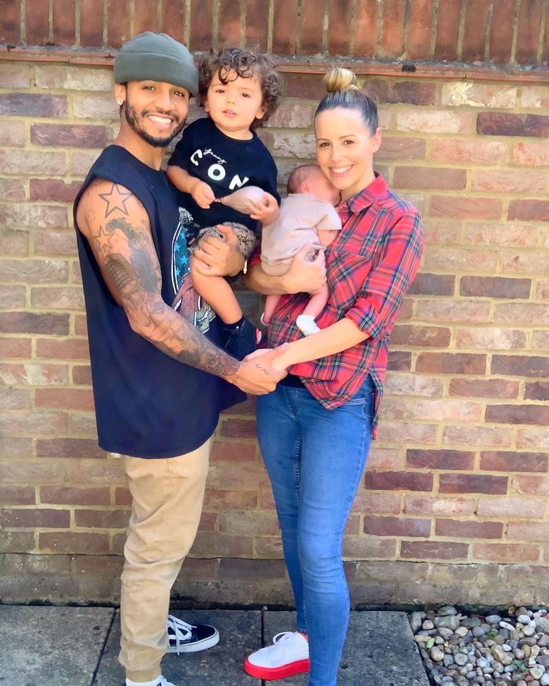 Aston is dad to Grayson, three, and baby son Macaulay, with his partner Sarah Louise Richards