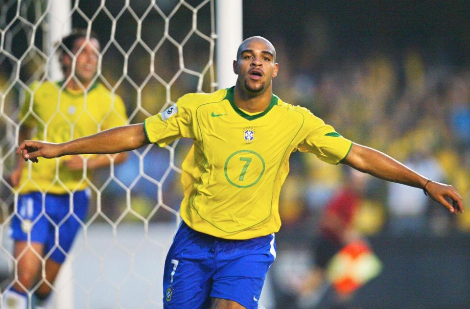 Adriano scored 27 times for his country