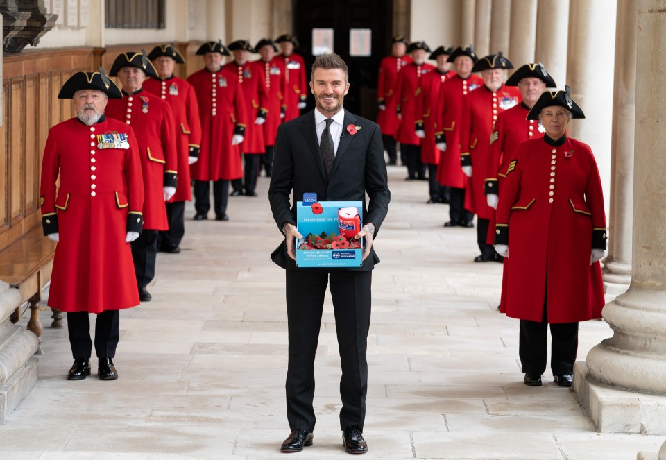 David Beckham was one of the many stars to get involved in our Poppy Appeal last year