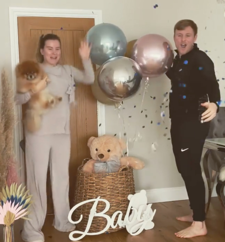 They are expecting a baby boy