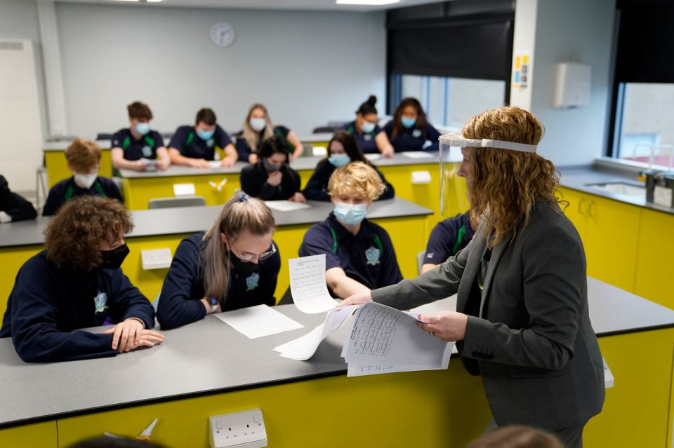 The girl, who is exempt herself from wearing a mask at school, said pupils’ physical and mental health are at risk (file image)