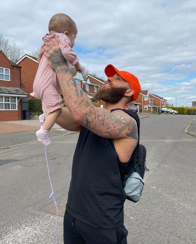 Ashley Cain has smiled for the first time since the death of his daughter Azaylia