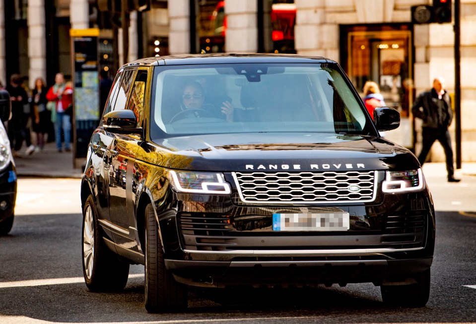 Janet Jackson was pictured driving in London this week