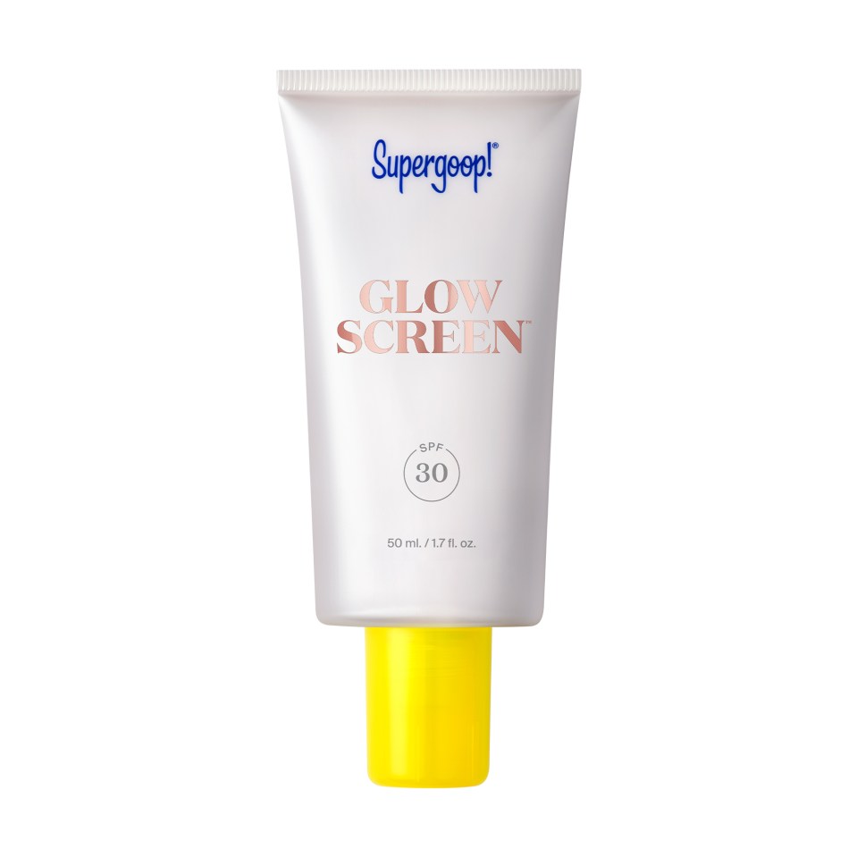 Supergoop Glowscreen SPF30 primes and protects as well as shielding from UVA & UVB rays