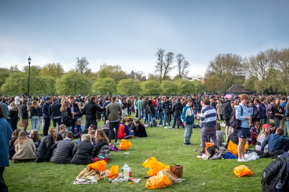 Hundreds of boozy students spent the long weekend in the sunshine