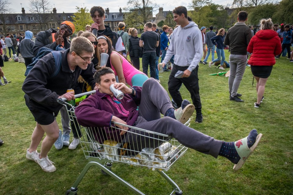 Students in Cambridge celebrated 'C Sunday'