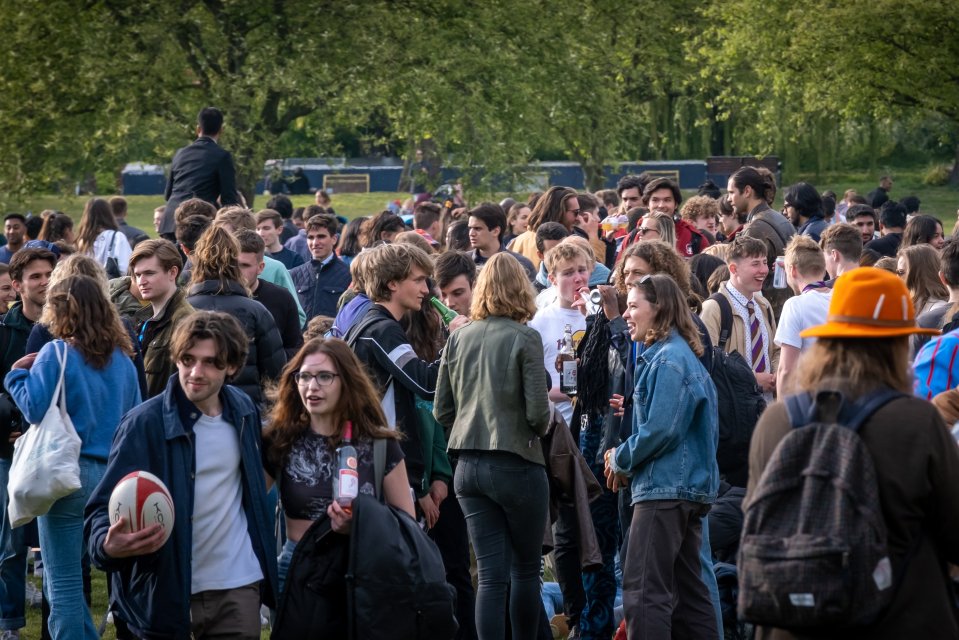 Students packed out the parks as they enjoyed the Bank Holiday weekend