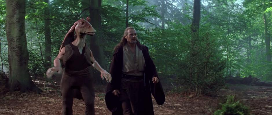 Whippendell Wood introduced Qui-Gon Jinn and Jar Jar Binks