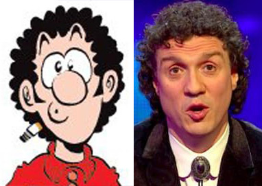 Viz comic legend Sid The Sexist and The Chase's Darragh Ennis are this week's lookalikes