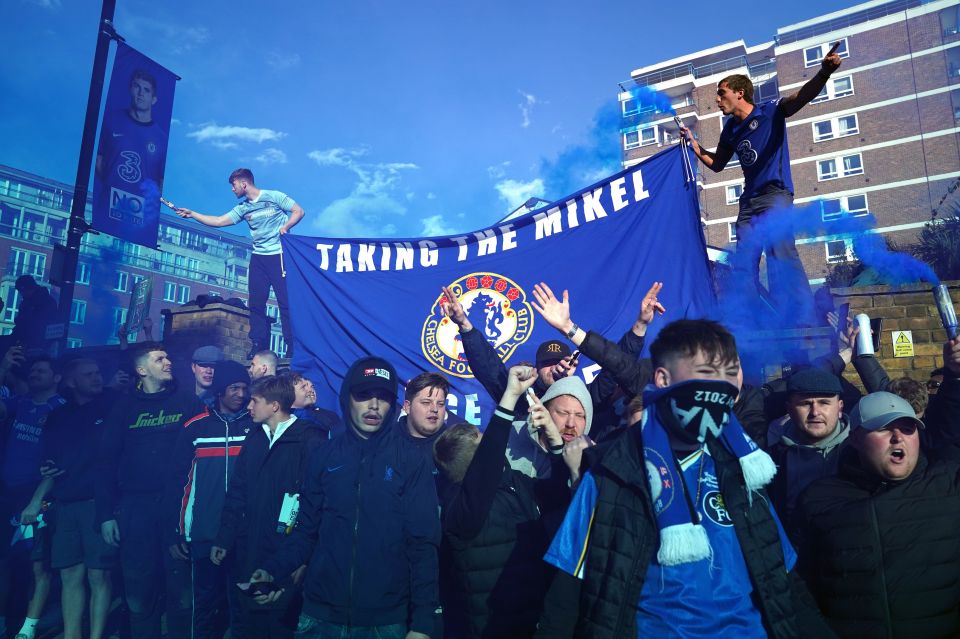 Supporters young and old welcomed their team to the stadium ahead of the Champions League semi-final