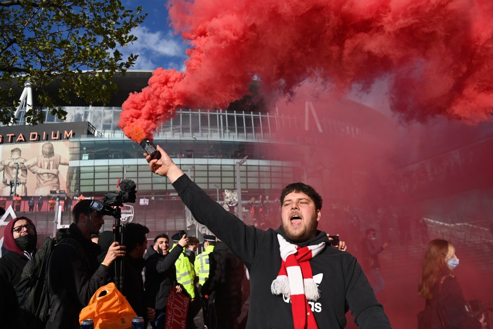 Arsenal are the latest fans to protest their owners