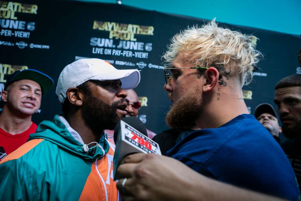 Floyd Mayweather is raging after Jake Paul 'stole his hat'