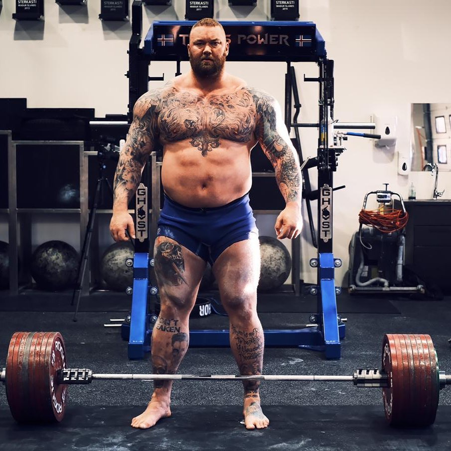 The Icelandic ace previously weight around 180kg but has slimmed for his Eddie Hall fight