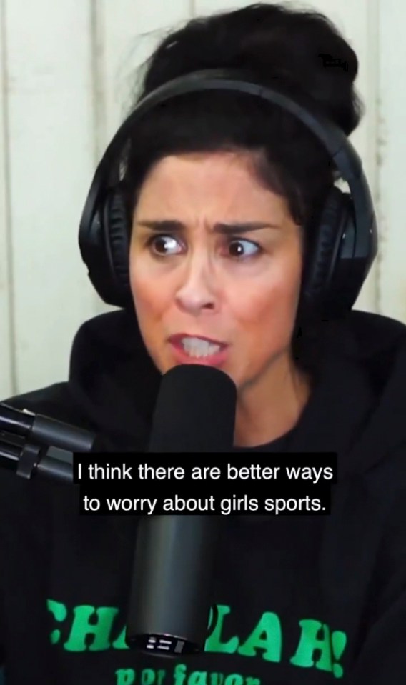 Sarah Silverman has lashed out at Caitlyn Jenner