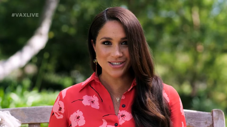 Meghan Markle speaks about Covid issues at the Vax Live concert last night