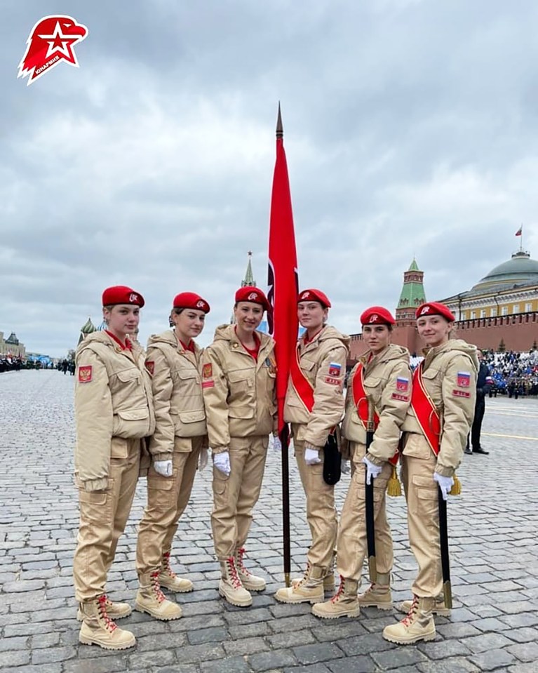 Female youth army soldiers, 'YunArmia' mark the end of World War Two