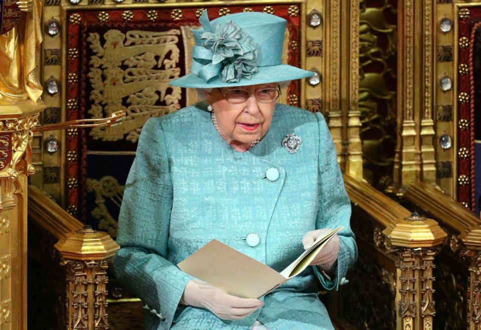  On December 19, 2019, the monarch reads the Queen's Speech on the Sovereign's Throne in the House of Lords chamber