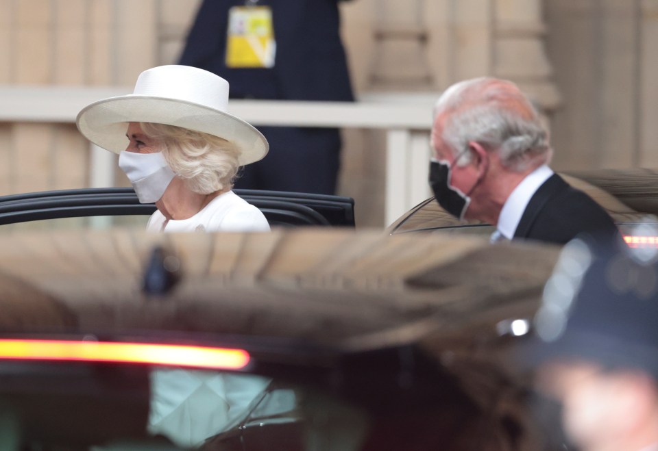 The Prince of Wales and Duchess of Cornwall this morning