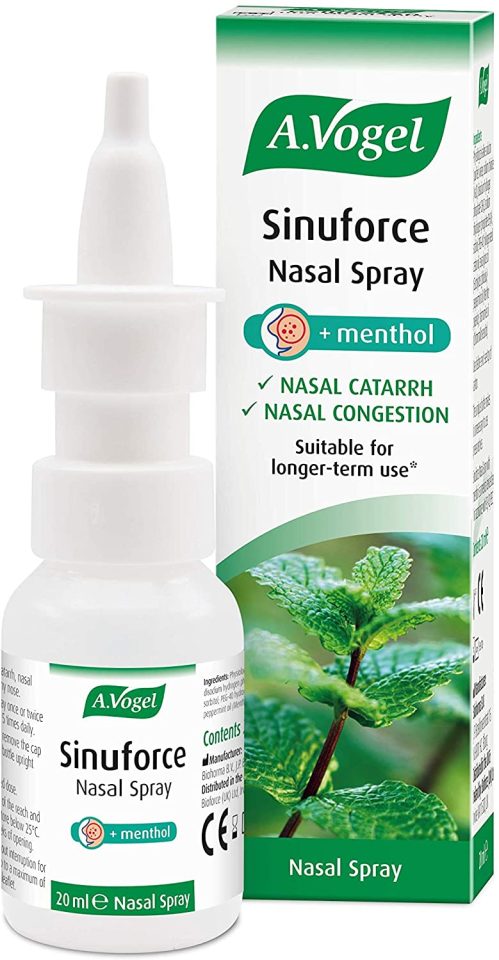 A.Vogel Sinuforce nasal spray is £7.95 from Amazon