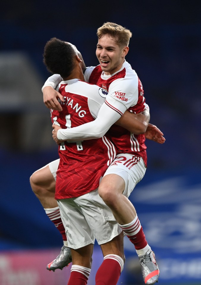 Aubameyang reacted fastest to set-up Smith Rowe to break the deadlock