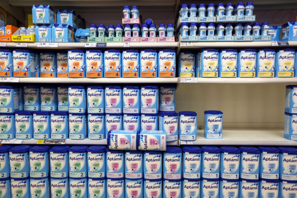 Panicked parents have complained of a baby milk shortage on social media