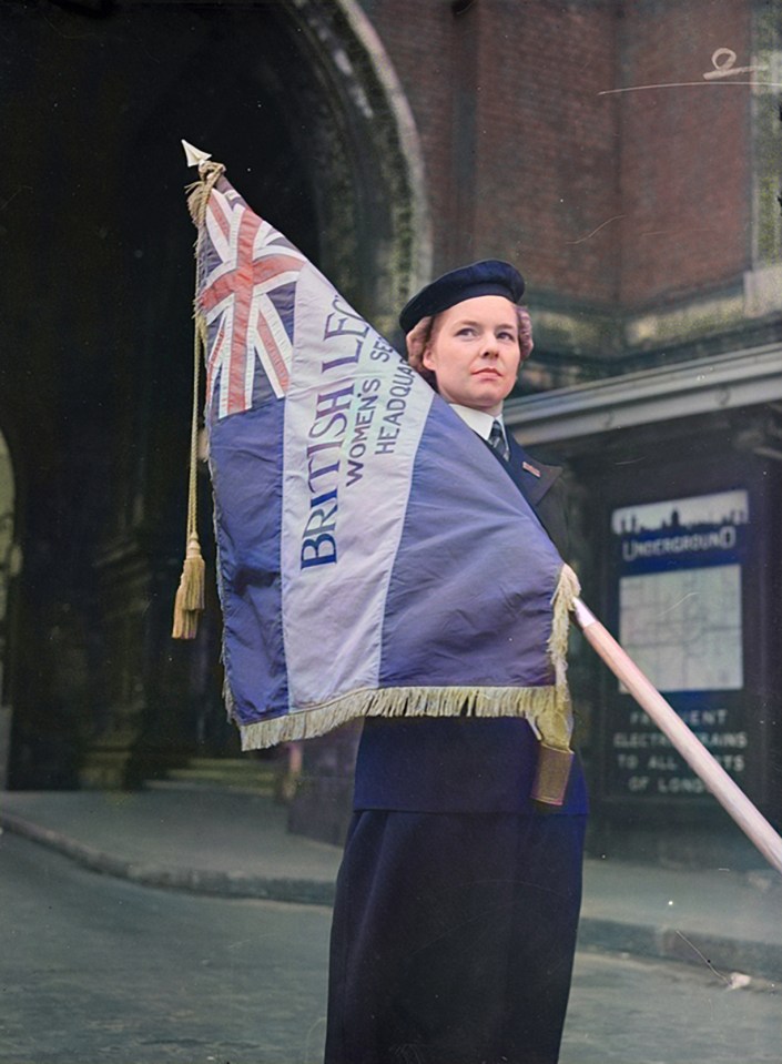 Mary Hall, from Grimethorpe, South Yorks, becomes the first woman to parade with the charity outside the Royal Albert Hall in 1949