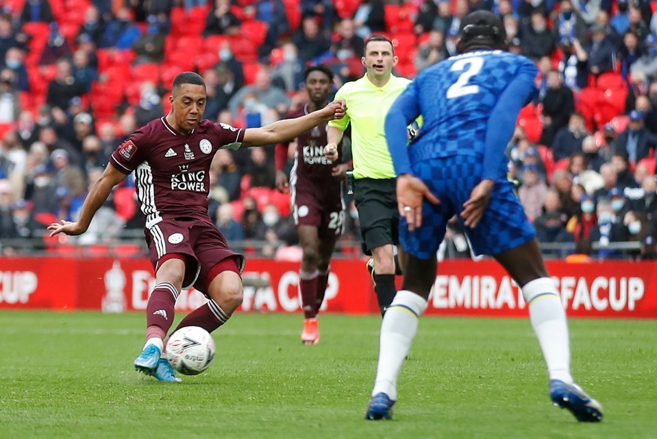 Youri Tielemans surged forward to take advantage of the space Chelsea gave him with a brilliant breakthrough goal on 63 minutes in the FA Cup final