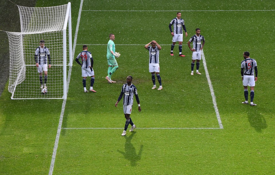 The relegated Baggies were stunned by the late winner