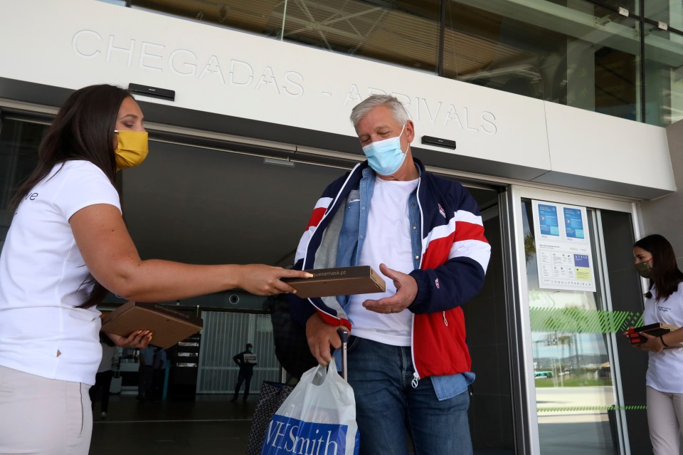 Faro Airport has been welcoming Brits after opening today