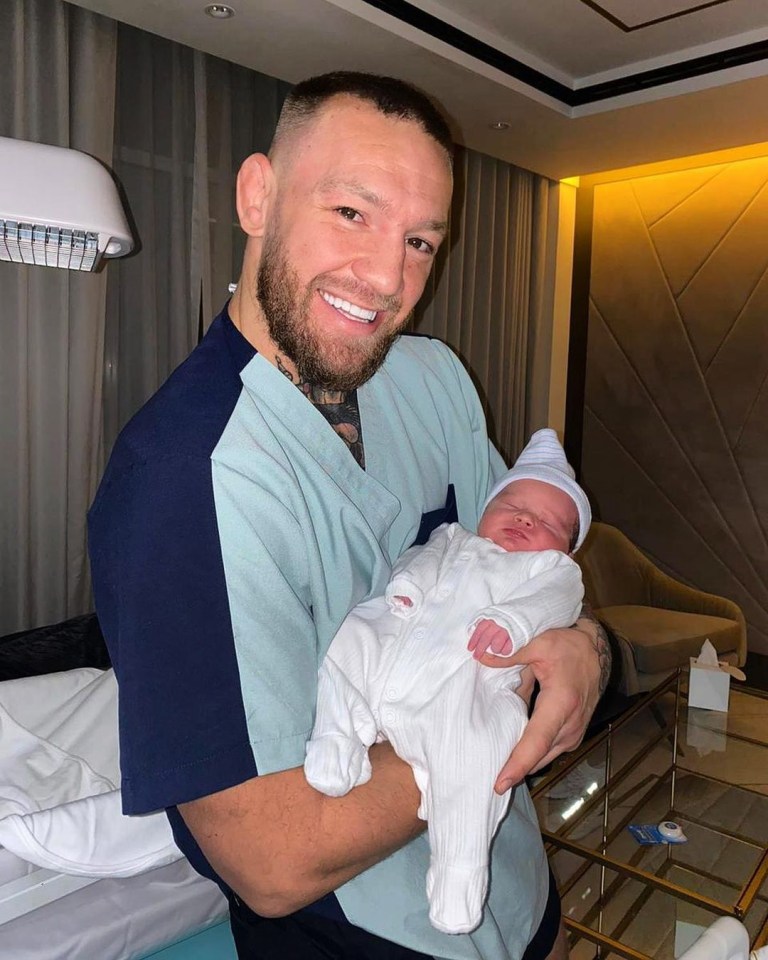 Conor McGRegor has announced the birth of his baby boy Rian