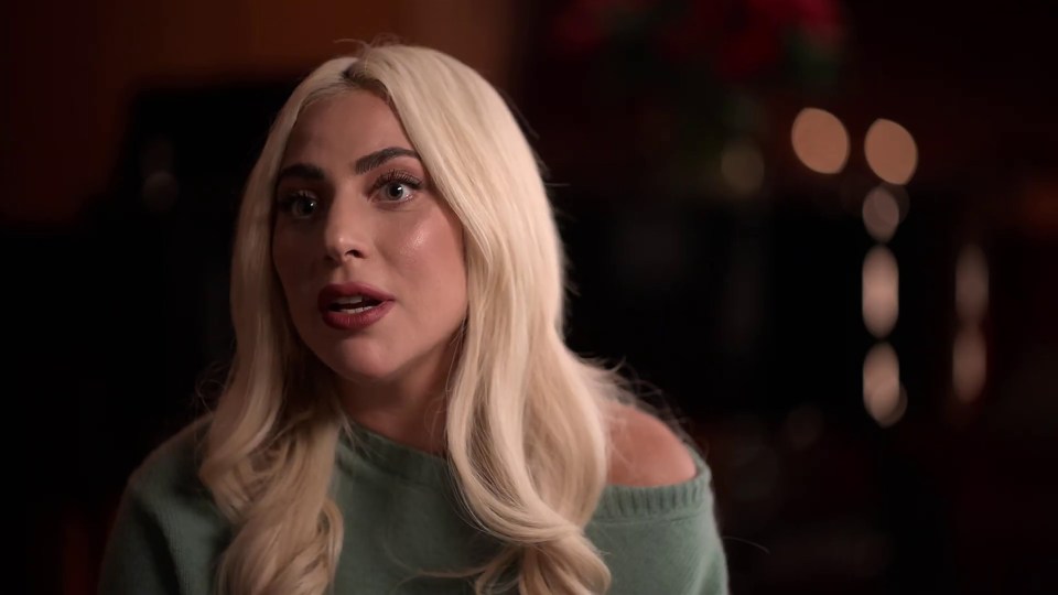 Lady Gaga appears emotional in the trailer