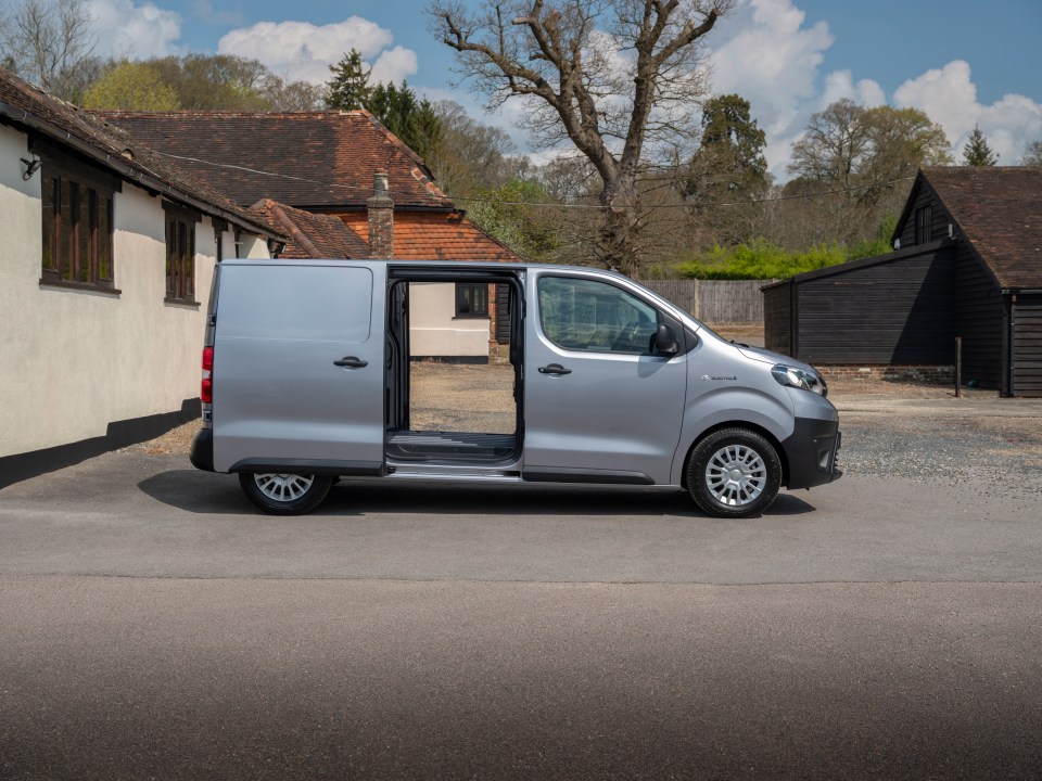 The Proace is a battery powered van – just like the one the milkman used to drive