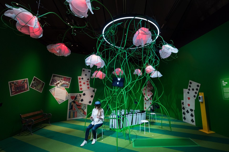 The immersive VR experience 'A Curious Game of Croquet' at the upcoming exhibition 'Alice: Curiouser and Curiouser' exhibition at the V&A