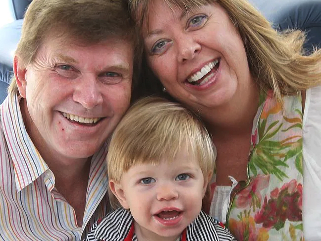 The Australian mum and her husband Peter, who was 53 at the time, were shocked to have conceived naturally without trying