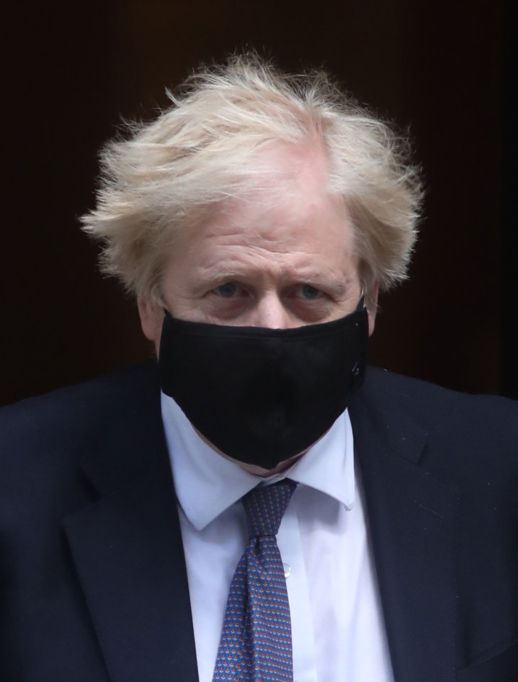 Boris Johnson said social distancing could be axed next month