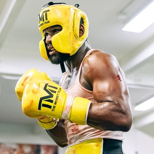 Floyd Mayweather posted this picture of himself sporting blood over his body on social media